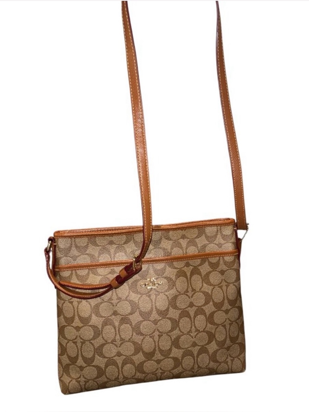 Coach File Bag - Signature canvas crossbody bag